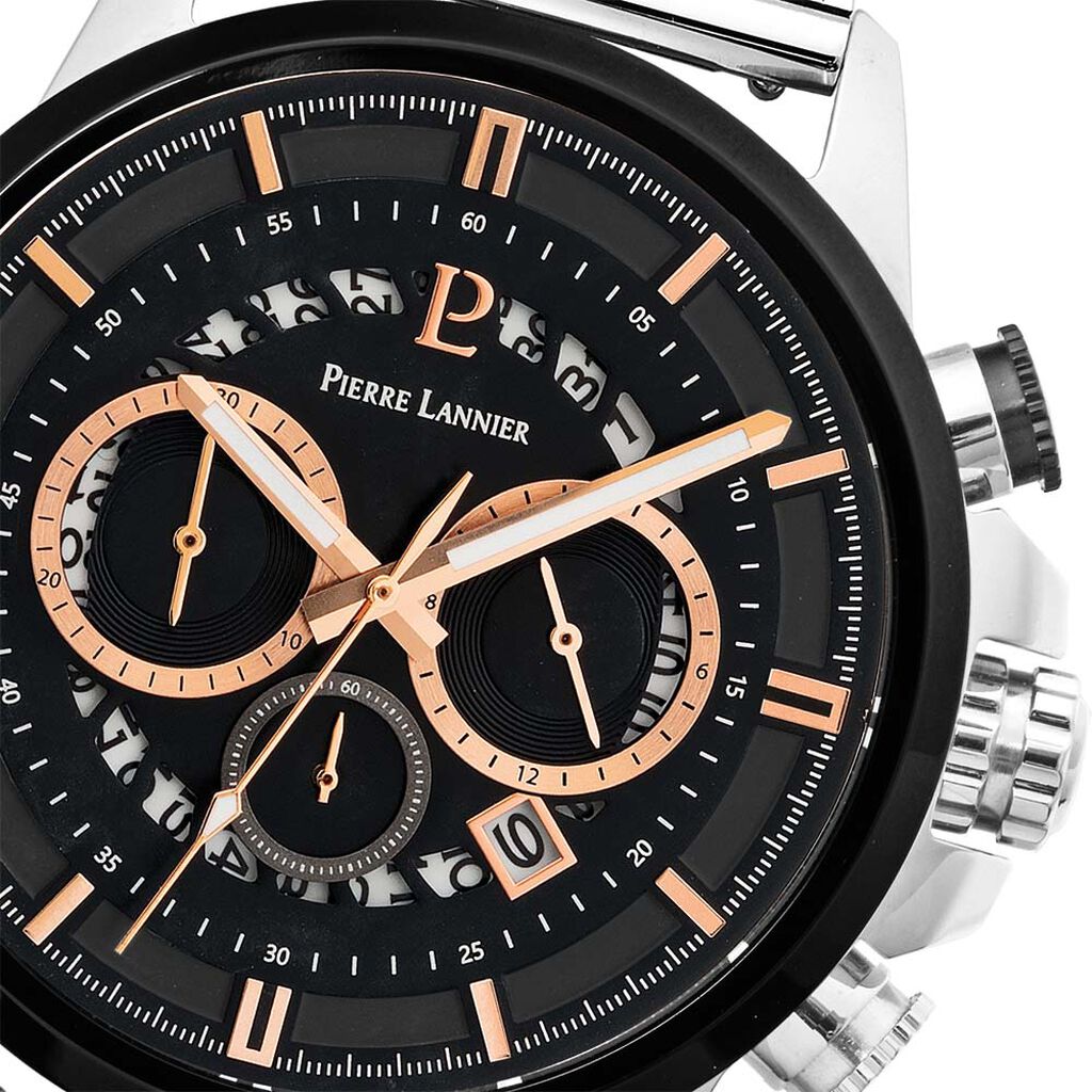 Montre Pierre Lannier Sentinelle Noir - Montres Homme | Histoire d’Or