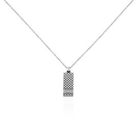 Collier Clement Acier Blanc Oxyde De Zirconium - Colliers fantaisie Homme | Histoire d’Or