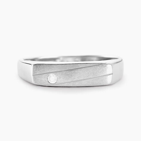 Chevali&egrave;re Michel Argent Blanc Oxyde De Zirconium - Bagues solitaires Homme | Histoire d&rsquo;Or