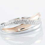 Bague Nene Or Bicolore Diamant - Bagues avec pierre Femme | Histoire d&rsquo;Or