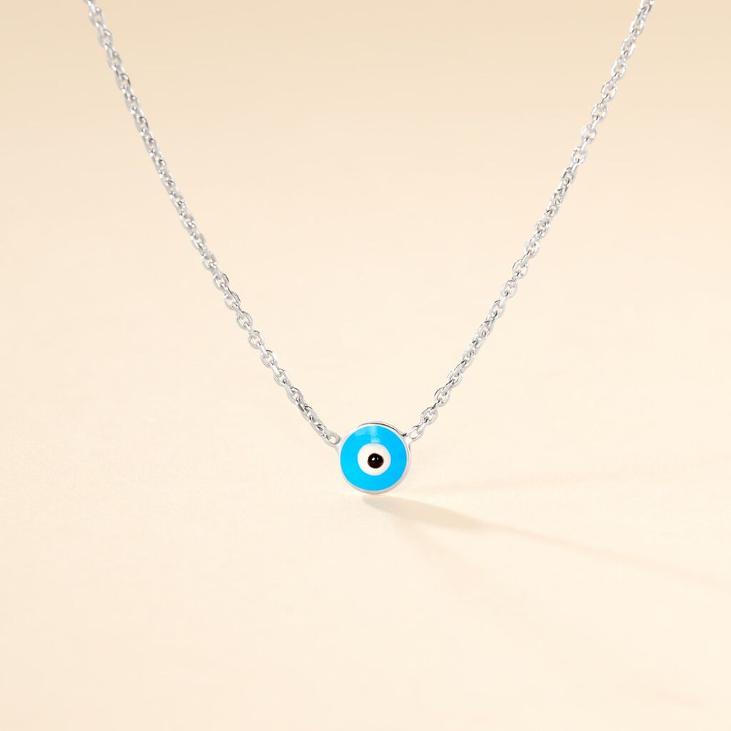 Collier Parad'eyes Argent Blanc - Colliers fantaisie Femme | Histoire d’Or