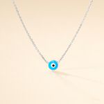 Collier Parad'eyes Argent Blanc - Colliers fantaisie Femme | Histoire d&rsquo;Or