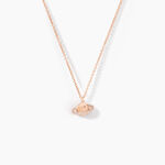 Collier Phibi Argent Rose Oxyde De Zirconium - Ras de cou Femme | Histoire d&rsquo;Or