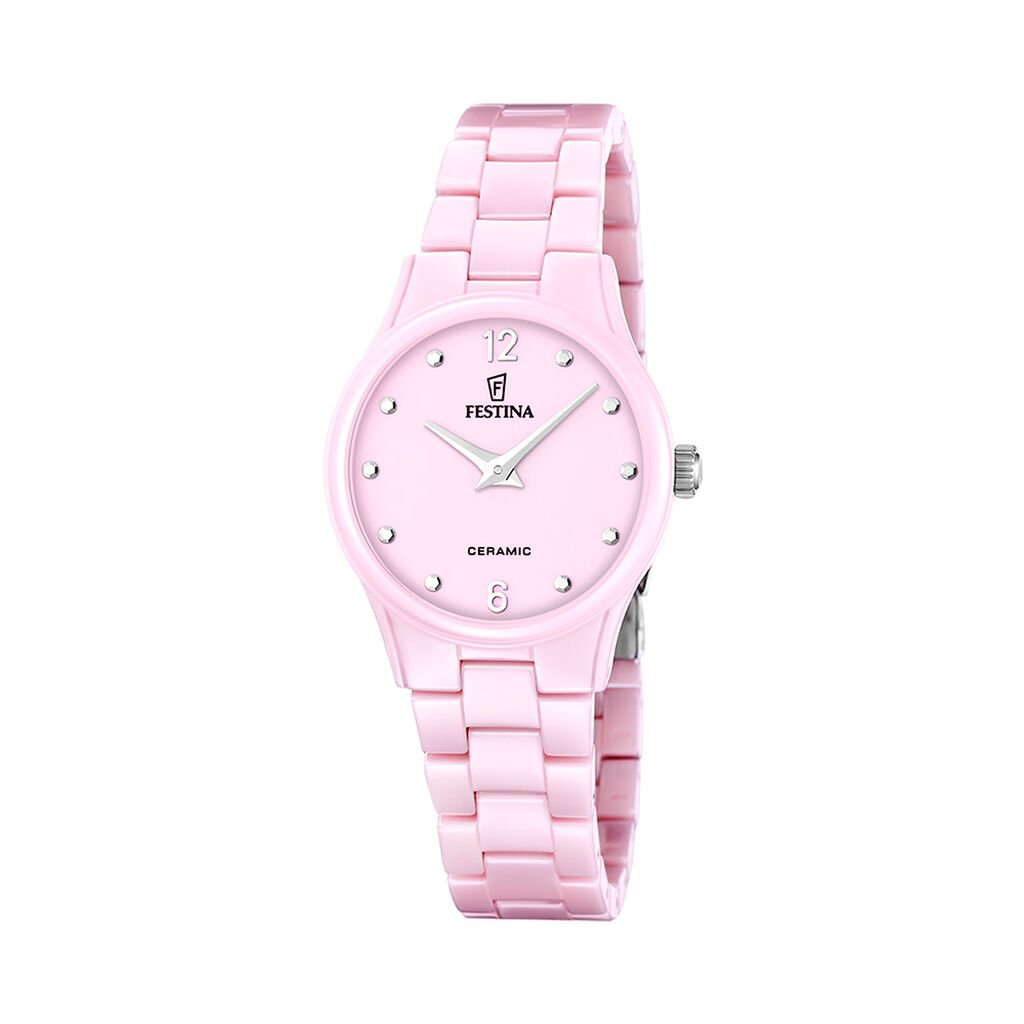 Montre Festina Ceramic 31 Rose - F&ecirc;te des m&egrave;res Femme | Histoire d&rsquo;Or