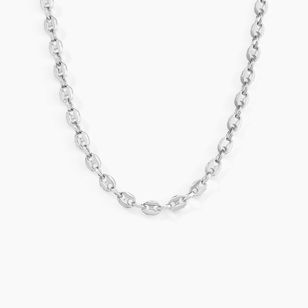 Collier Carrus Argent Blanc - Chaines Homme | Histoire d’Or