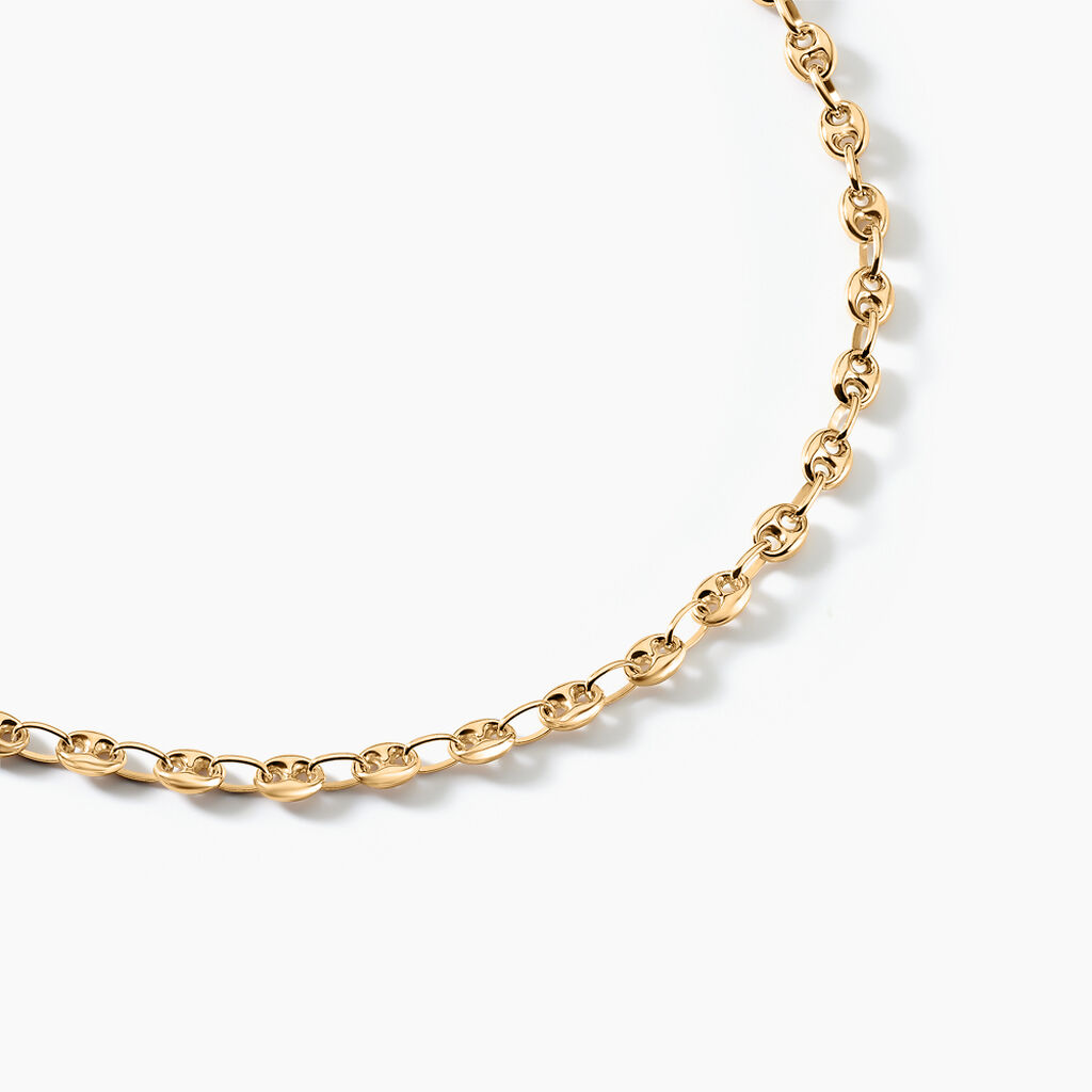Collier Maille Dami Maille Grain De Cafe Or Jaune - Chaines Homme | Histoire d’Or