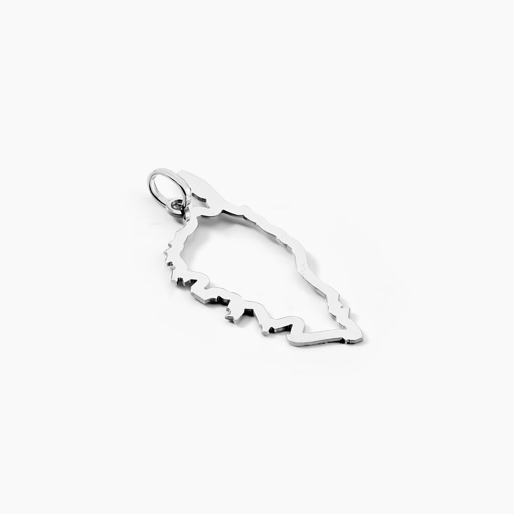 Pendentif Corsica Or Blanc - Pendentifs Famille | Histoire d’Or