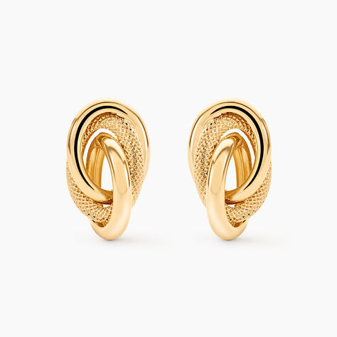 Boucles D'Oreilles Puces Nyx Or Jaune - Clous d'oreilles Femme | Histoire d&rsquo;Or