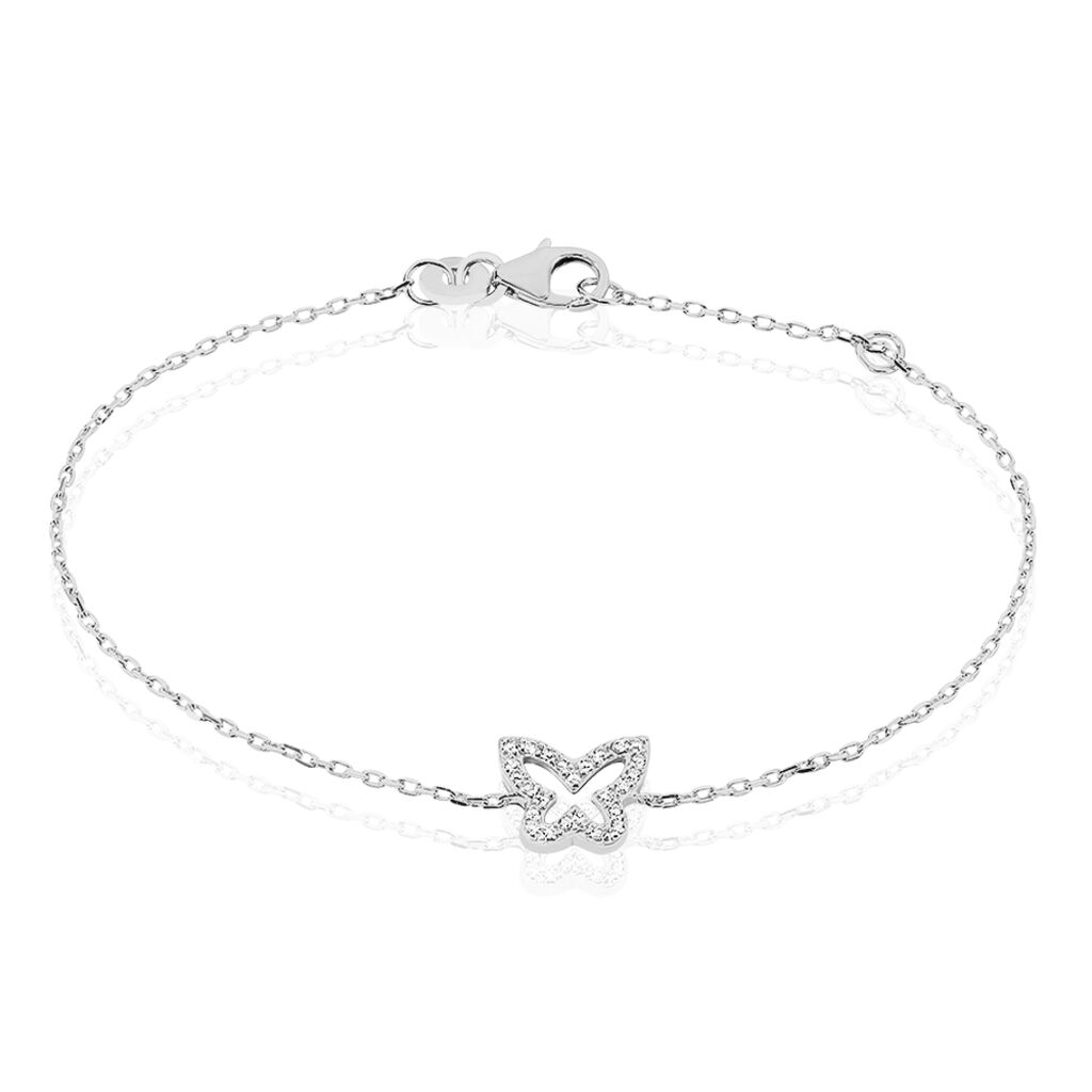 Bracelet Gladys Argent Blanc Oxyde De Zirconium - Bracelets Femme | Histoire d&rsquo;Or