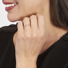 Bague Giusta Or Tricolore Diamant - Bagues solitaires Femme | Histoire d’Or