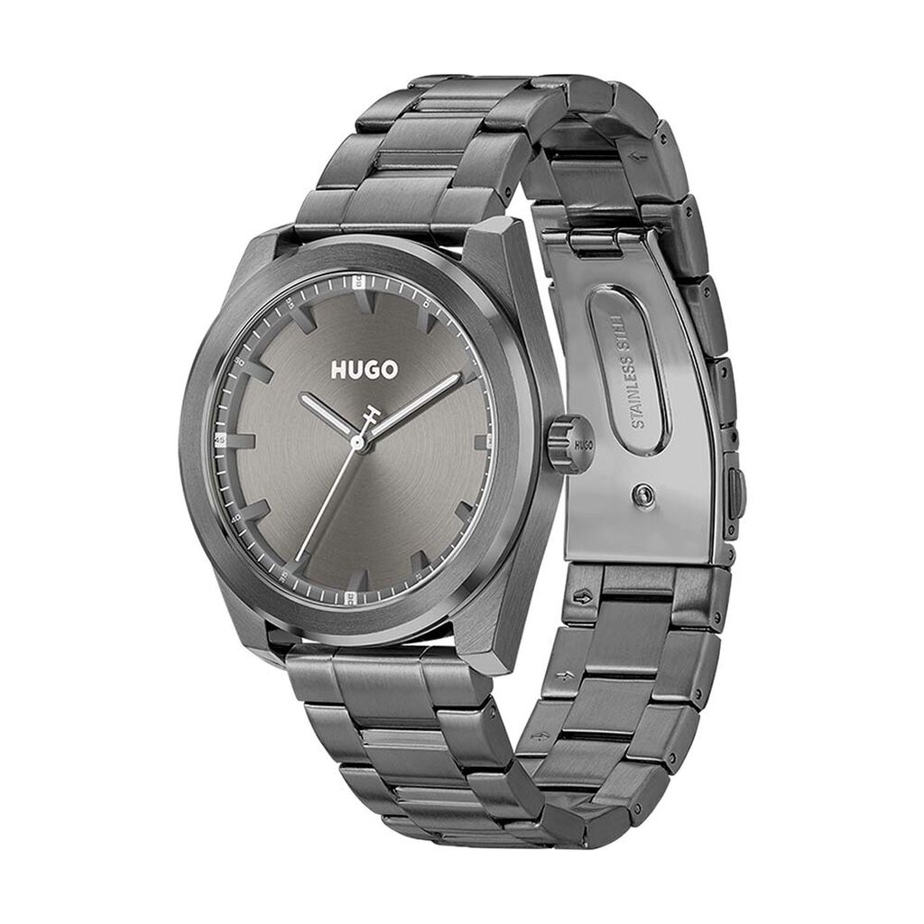 Montre Hugo Bright Gris - Montres Homme | Histoire d’Or