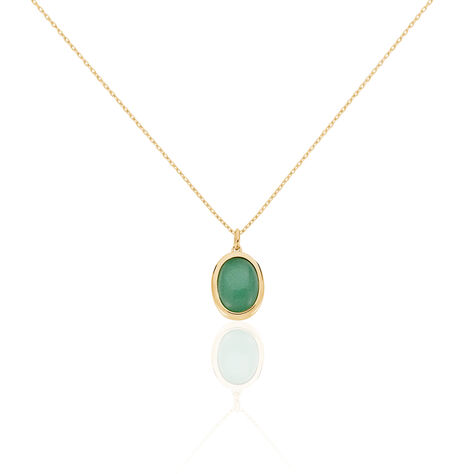 Collier Veina Plaqué Or Jaune Aventurine - Colliers Femme | Histoire d’Or