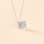 Collier Ros&eacute;e Or Blanc Diamant - Colliers Femme | Histoire d&rsquo;Or