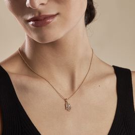 Collier Plaqué Or Stijn Oxyde De Zirconium - Colliers Main de Fatma Femme | Histoire d’Or