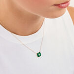 Collier Lucky Gems Or Jaune Malachite Oxyde De Zirconium - Colliers pierre Femme | Histoire d&rsquo;Or