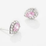 Boucles D'oreilles Puces Argent Blanc Tania Oxydes De Zirconium - Boucles d'oreilles fantaisie Femme | Histoire d&rsquo;Or