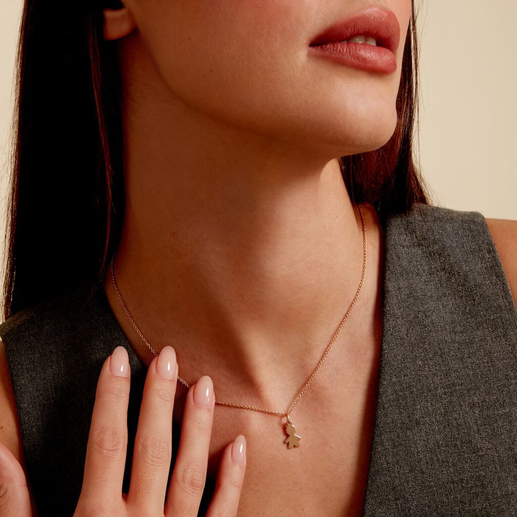 Pendentif Kids Plaque Or Doré - Pendentifs Femme | Histoire d’Or