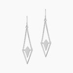Boucles D'oreilles Pendantes Tylee Argent Blanc - Boucles d'oreilles fantaisie Femme | Histoire d&rsquo;Or