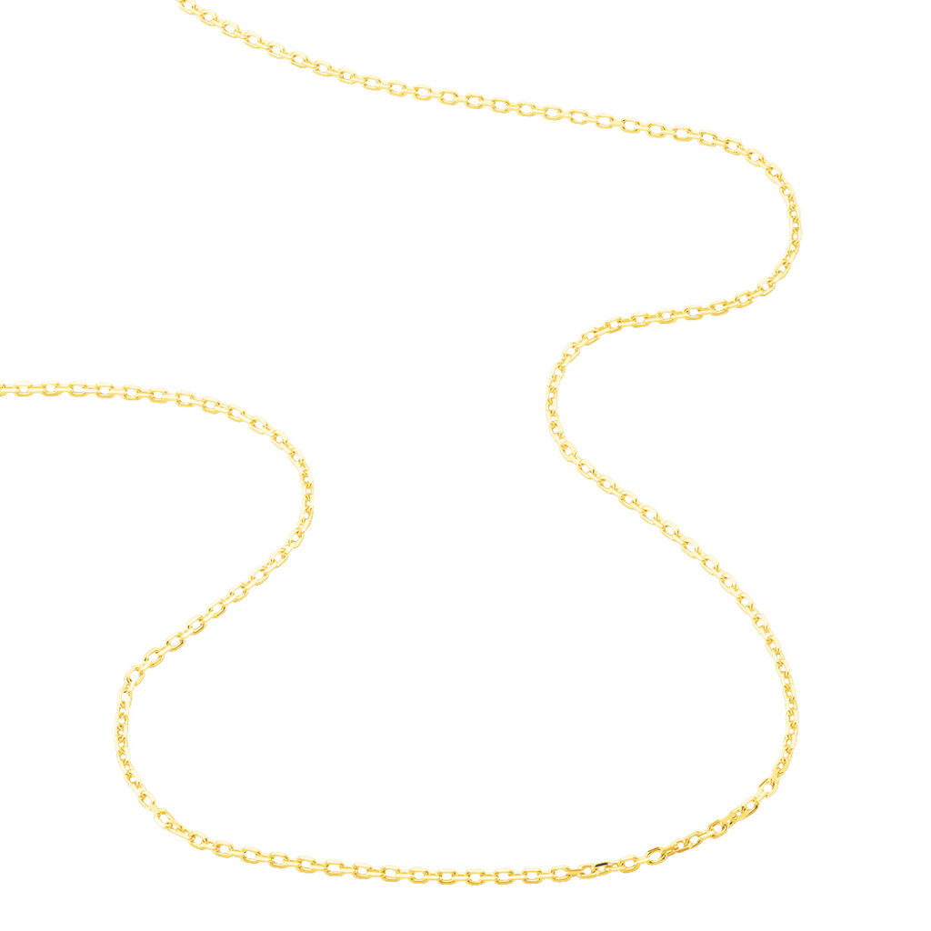 Chaîne Keyssie Maille Forçat Diamantée Or Jaune - Chaines Unisex | Histoire d’Or