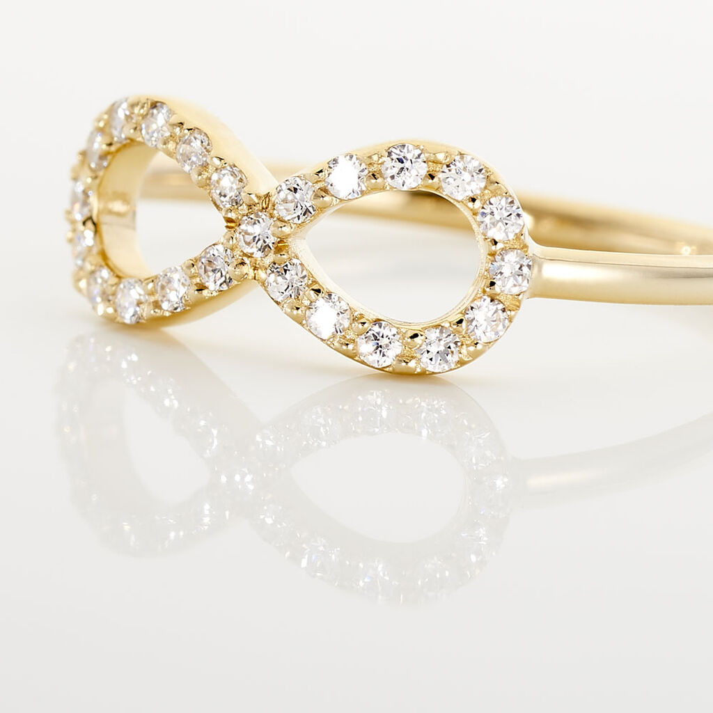 Bague Klothilda Or Jaune Oxyde De Zirconium - Bagues avec pierre Femme | Histoire d’Or