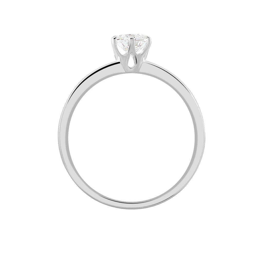Bague Solitaire Natalia Pl Platine Blanc Diamant - Bagues solitaires Femme | Histoire d’Or