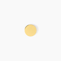 Boucle D'oreille Puce Unitaire Sif Acier Jaune