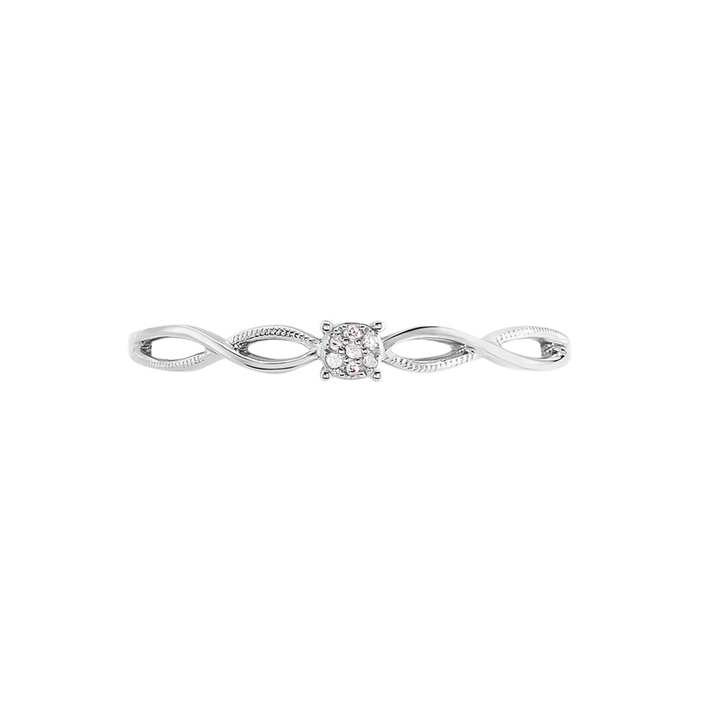 Bague Farila Or Blanc Diamant - Bagues solitaires Femme | Histoire d’Or