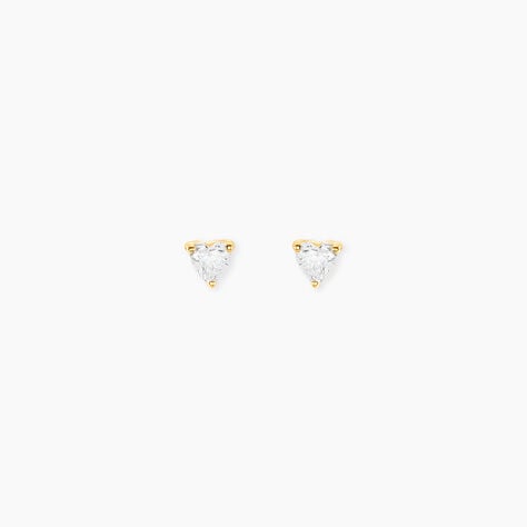 Bijoux D'Oreilles Ruchel Or Jaune Diamant Synth&eacute;tique - Ear cuffs Femme | Histoire d&rsquo;Or