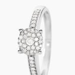 Bague Serena Or Blanc Diamant - Bagues solitaires Femme | Histoire d&rsquo;Or