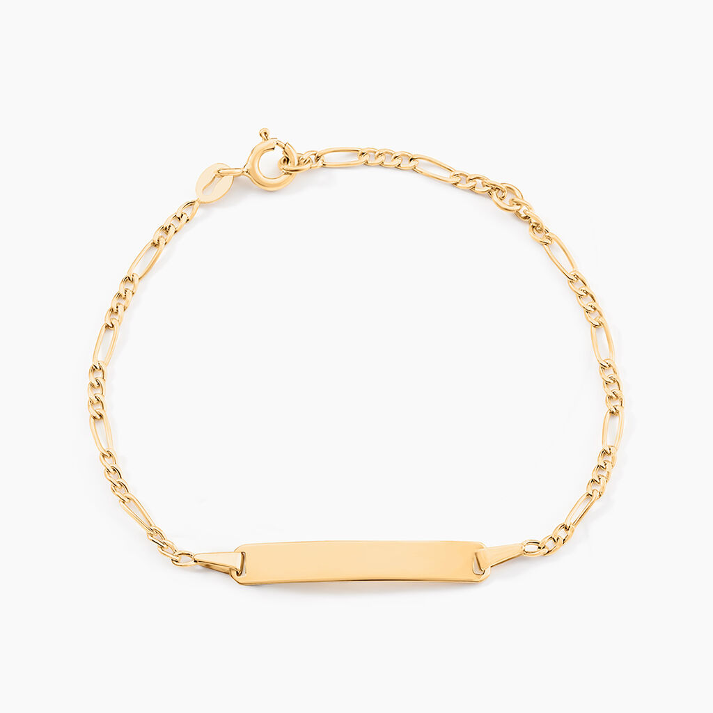 Bracelet Identite Bebe Or Jaune Bartolomee - Bracelets Communion Enfant | Histoire d’Or