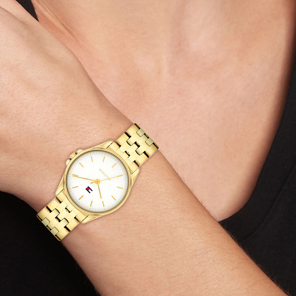 Montre Tommy Hilfiger Jade Blanc - Montres Femme | Histoire d’Or