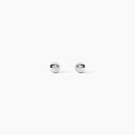 Boucles D'oreilles Puces Or Blanc Fidelia - Clous d'oreilles Femme | Histoire d&rsquo;Or
