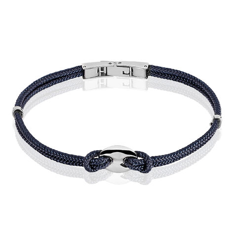 Bracelet Fabrice Acier Blanc - Bracelets cordon Homme | Histoire d’Or
