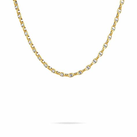 Collier Carlo Or Bicolore Maille Marine Ronde - Chaines Femme | Histoire d&rsquo;Or