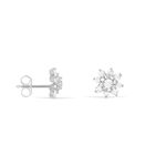 Boucles D'oreilles Puces Lorraine Argent Blanc Oxyde De Zirconium - Boucles d'oreilles fantaisie Femme | Histoire d&rsquo;Or
