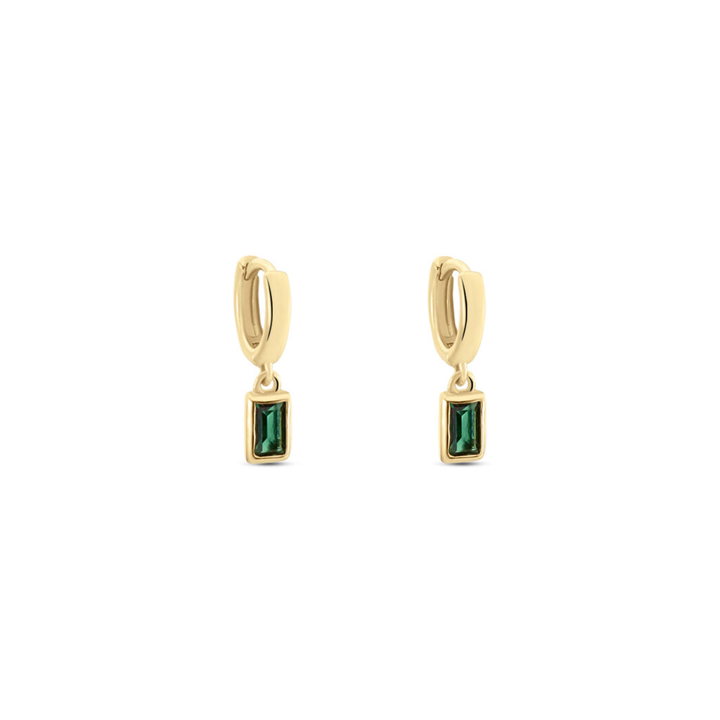 Créoles Plaqué Or Linnert Oxydes De Zirconium - Boucles d'oreilles créoles Femme | Histoire d’Or
