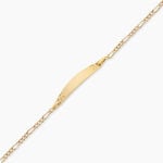 Bracelet Identit&eacute;e Bartolomee Argent Dor&eacute; A L'Or 750/1000 - Gourmettes Femme | Histoire d&rsquo;Or
