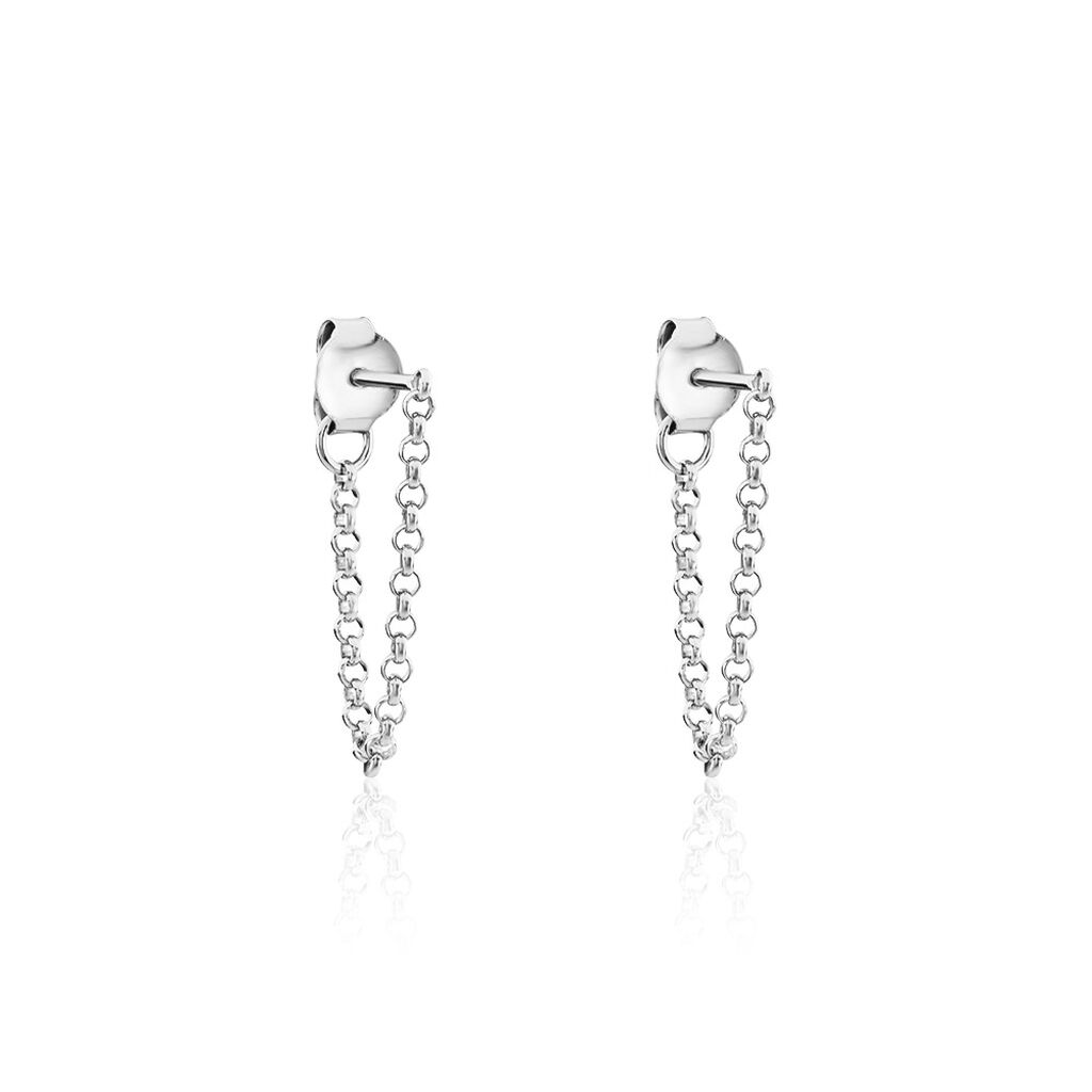 Boucles D'oreilles Pendantes Argent Leent - Boucles d'oreilles fantaisie Femme | Histoire d’Or