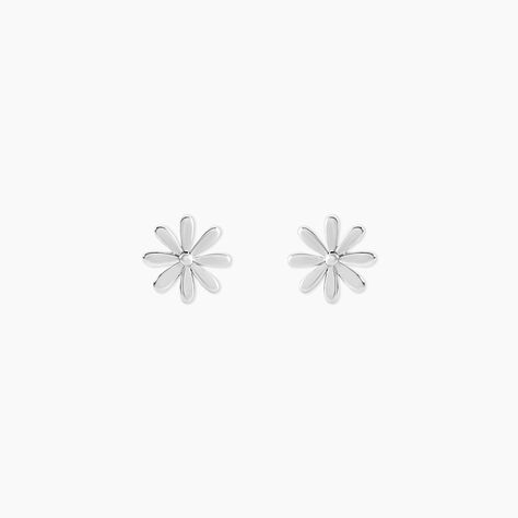 Boucles D'oreilles Puces Yuala Argent Blanc - Boucles d'oreilles fantaisie Femme | Histoire d’Or