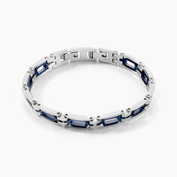 Bracelet Jourdan Wild Acier Blanc Et Bleu