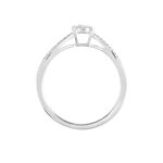 Bague Orphee Or Blanc Diamant - Bagues solitaires Femme | Histoire d&rsquo;Or