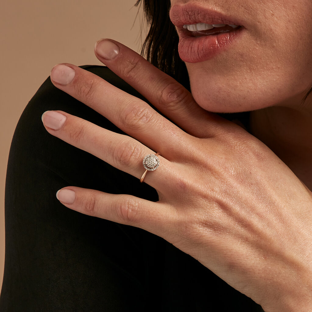 Bague Soleil D'hiver Or Jaune Diamant - Bagues avec pierre Femme | Histoire d’Or