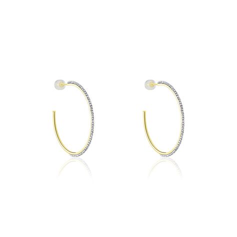 Créoles Tyhana Or Jaune Oxyde - Boucles d'oreilles créoles Femme | Histoire d’Or