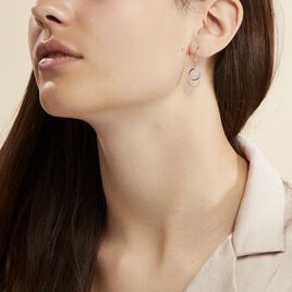 Boucles D'oreilles Pendantes Isabel Argent Blanc Oxyde De Zirconium - Boucles d'oreilles fantaisie Femme | Histoire d’Or