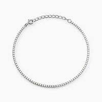 Bracelet Lou-anne Argent Blanc Oxyde De Zirconium