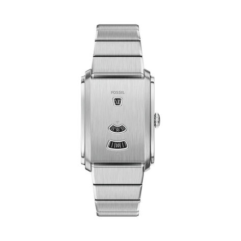 Montre Fossil Carraway Jumping Hour Argent&eacute; - Montres &eacute;tanches Homme | Histoire d&rsquo;Or