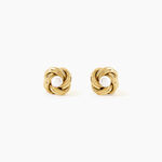 Boucles D'Oreilles Puces Caro Argent Dor&eacute; A L'Or 750/1000 Perle De Culture - Clous d'oreilles Femme | Histoire d&rsquo;Or