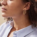 Cr&eacute;oles Acier Dor&eacute; Pascau - Boucles d'oreilles cr&eacute;oles Femme | Histoire d&rsquo;Or