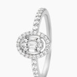 Bague Baroque Party Argent Blanc Oxyde De Zirconium - Bagues solitaires Femme | Histoire d&rsquo;Or