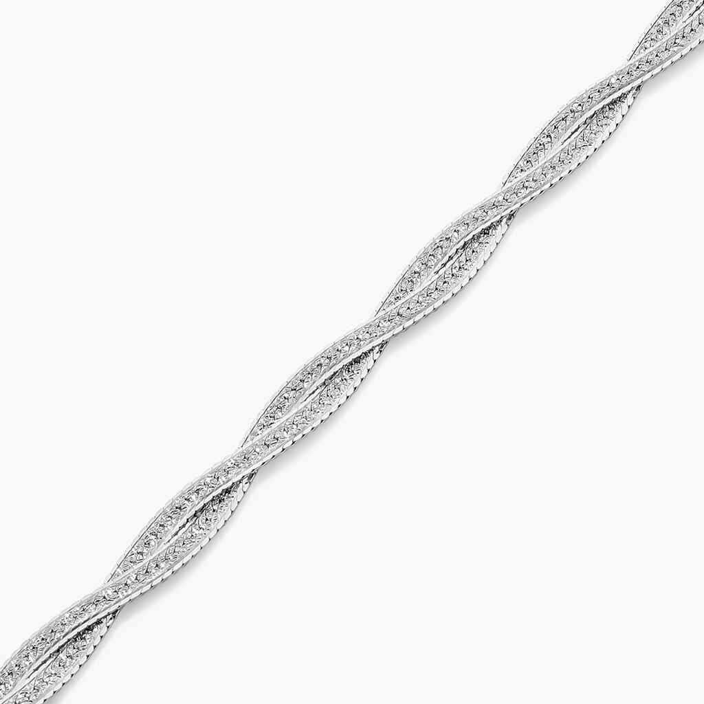 Bracelet Anaiz Argent Blanc - Bracelets chaîne Femme | Histoire d’Or